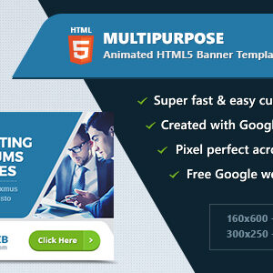 HTML5 Animated Banner Ads - Multipurpose (GWD)