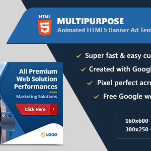 Multipurpose Animated Banner Ads HTML5 (GWD)