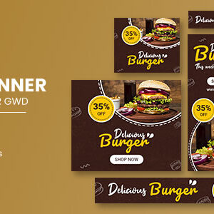 Food Google Adwords HTML5 Banner Ads GWD