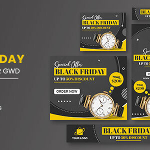 Watch Sale Black Friday HTML5 Banner Ads GWD