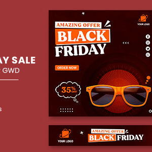 Black Friday Sale Fashion HTML5 Banner Ads GWD