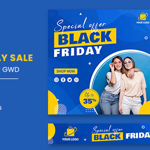 Black Friday Sale Fashion HTML5 Banner Ads GWD