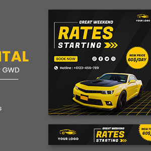 Rent Car HTML5 Banner Ads GWD