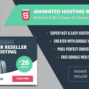 Animated Hosting Banners - HTML5 Google Web Designer