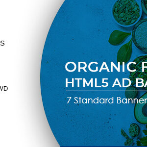 Animated Html5 Organic Food Ad Banners Template