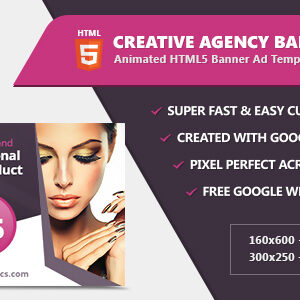 Beauty & Fashion Banner Ad Templates - HTML5 / CSS