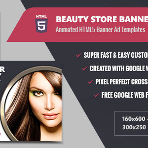 Beauty Store Banners - HTML5 Animated