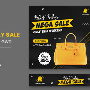 Black Friday Mega Sale HTML5 Banner Ads GWD