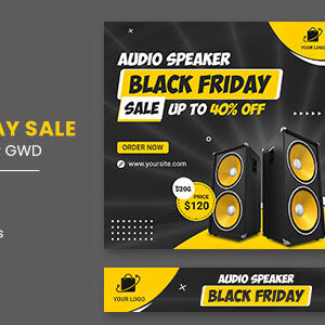 Black Friday Sale Audio HTML5 Banner Ads GWD