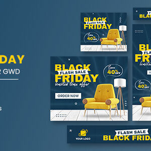 Black Friday Sale Furniture HTML5 Banner Ads GWD