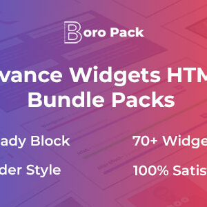 BoroPack - Advance Widgets HTML5 Bundle Packs