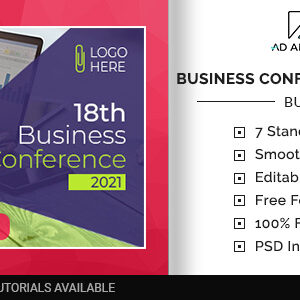 Business Banner | Conference or Events Ad Template (BU020)