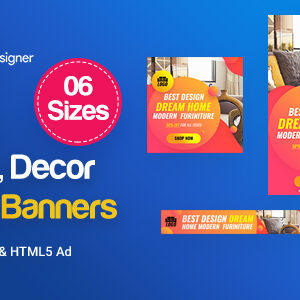 C01 - Furniture, Decor Banners Ad GWD & PSD