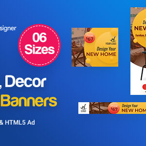 C02 - Furniture, Decor Banners Ad GWD & PSD