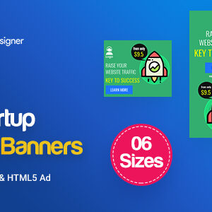 C04 - SEO, Startup Agency Banners GWD & PSD