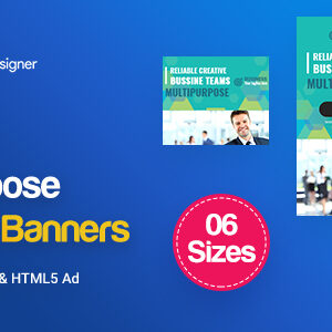 C08 - Multipurpose, Business Banners GWD & PSD