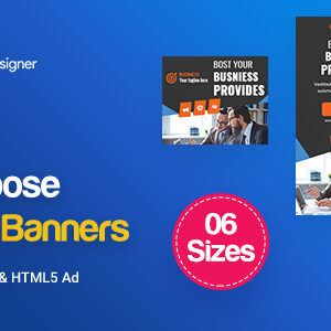C10 - Multipurpose, Business, Startup Banners GWD & PSD