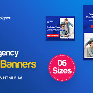 C12 - Creative Agency, Startup Banners GWD & PSD