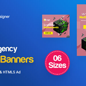 C13 - Creative, Startup Agency Banners HTML5 Ad - GWD & PSD