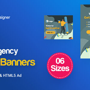 C14 - Creative, Startup Agency Banners HTML5 Ad - GWD & PSD