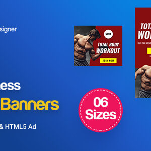 C20 - Yoga & Fitness Banners HTML5 - GWD & PSD