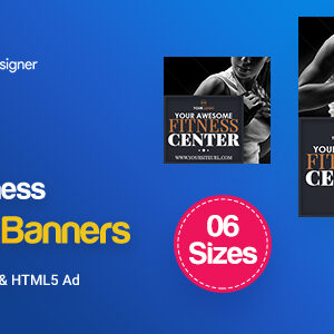 C28 - Yoga & Fitness Banners HTML5 - GWD & PSD
