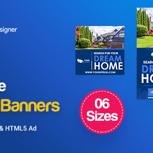 C30 - Real Estate Banners HTML5 Ad - GWD & PSD