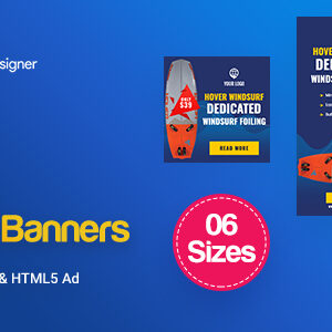 C40 - Surf's Up HTML5 Banners Ad - GWD & PSD