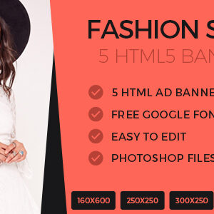 Fashion Sales Ads Banner HTML5 - GWD