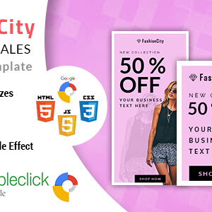 Fashioncity | Shopping HTML 5 Animated Google Banner