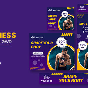 Fitness Google Adwords HTML5 Banner Ads GWD