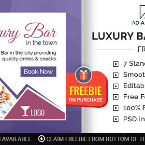 Food & Restaurant | Luxury Bar Banner (FR001)