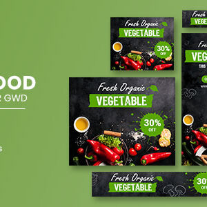 Fresh Food Google Adwords HTML5 Banner Ads GWD
