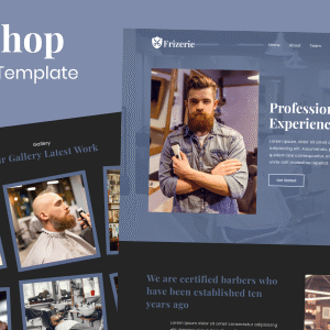 Frizerie - Barbershop Landing Page Template