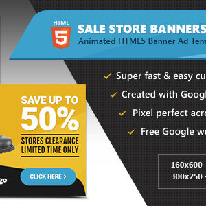 HTML5 Ads - Store Sale Discount Promotion Banners