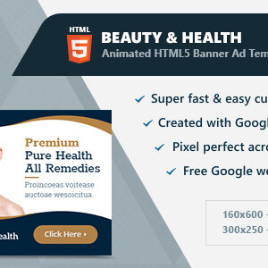 HTML5 Animated Banner Ads - Beauty & Health (GWD)