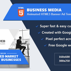 HTML5 Animated Banner Ads - Business Media (GWD)