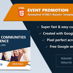HTML5 Animated Banner Ads - Event Promotion (GWD)