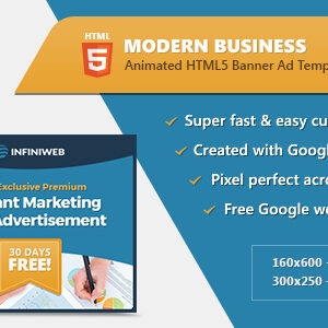 HTML5 Modern Business Banners - GWD Templates