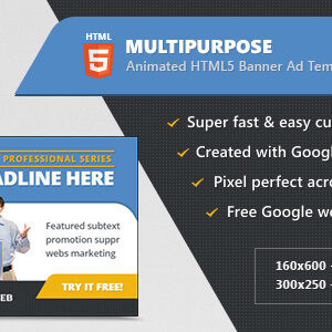 HTML5 Multipurpose Banner Ad Templates