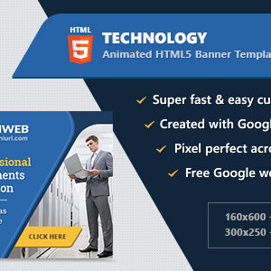 HTML5 Technology Animated Banner Ads