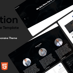 IT Solution One Page Responsive HTML5 Templates