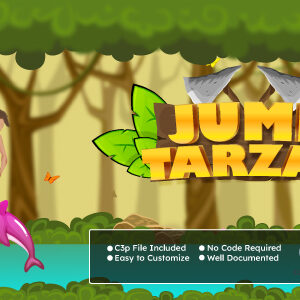Jump Tarzan Game: Arcade Platformer Game (HTML5 & Android) | Construct 3