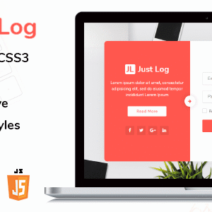 JustLog - Authentication HTML5 Templates