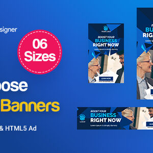 Multi-Purpose Banners HTML5 D73 Ad - GWD & PSD