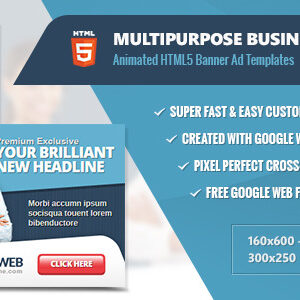 Multipurpose Business Banners - HTML5 Animation