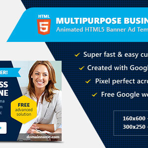Multipurpose Business Company - HTML5 Banner Ads