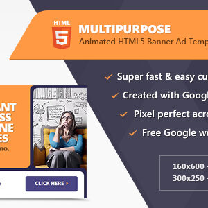 Multipurpose HTML5 Banner Templates | Animated Ads Google