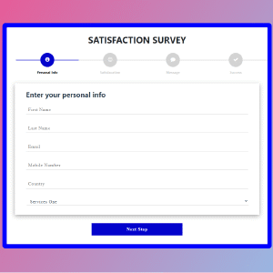 Multistep Responsive Form HTML5 CSS Boostrap 5 Template