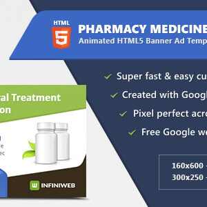 Pharmacy Medicine Health - HTML5 Banner Ad Templates
